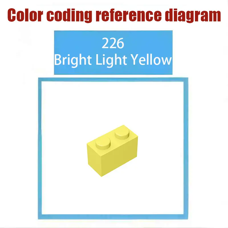 Lego 298 Gold Single Side Brick with Transfer Bump - Image 25