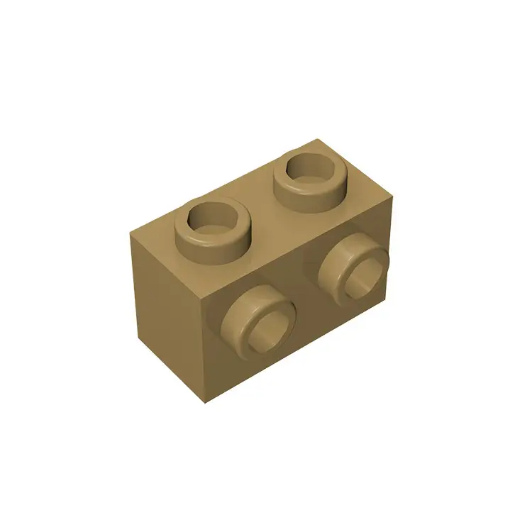 Lego 298 Gold Single Side Brick with Transfer Bump - Image 6