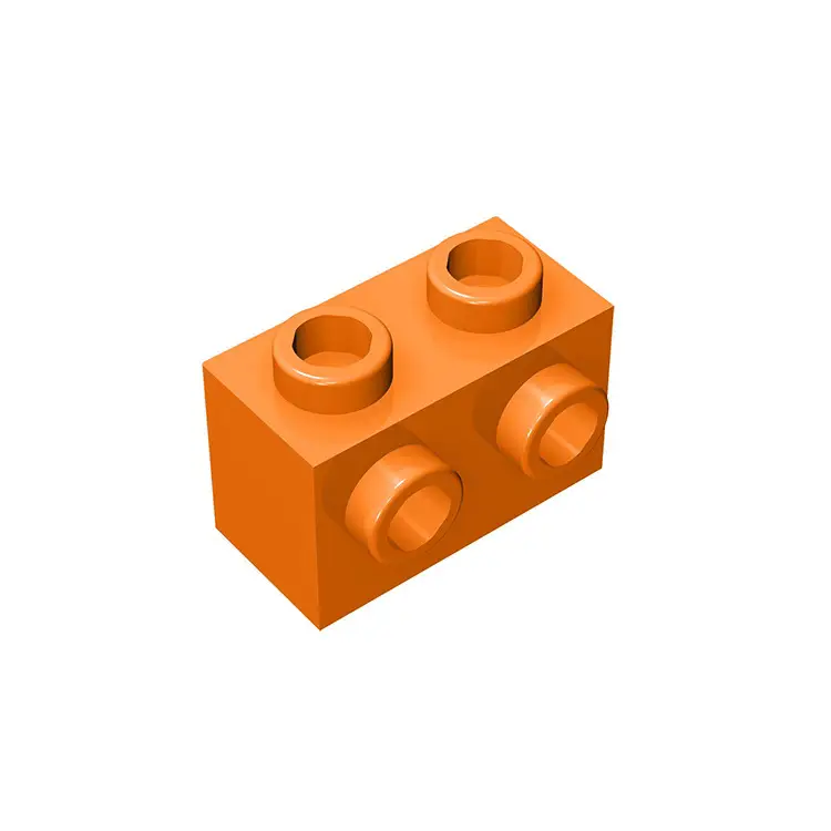 Lego 298 Gold Single Side Brick with Transfer Bump - Image 7