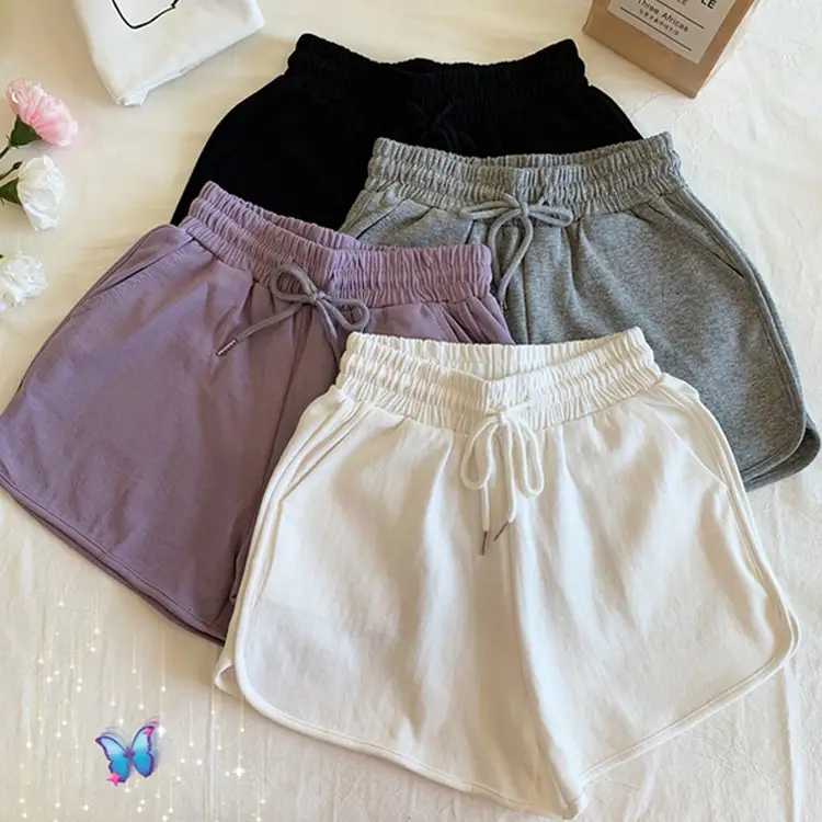 Women's 2024 Summer High-Waisted Shorts Grey - Image 8