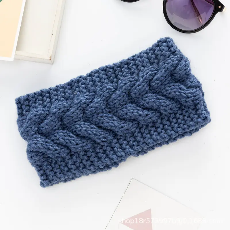 New Korean Twist Knitted Wool Hair Band for Women
