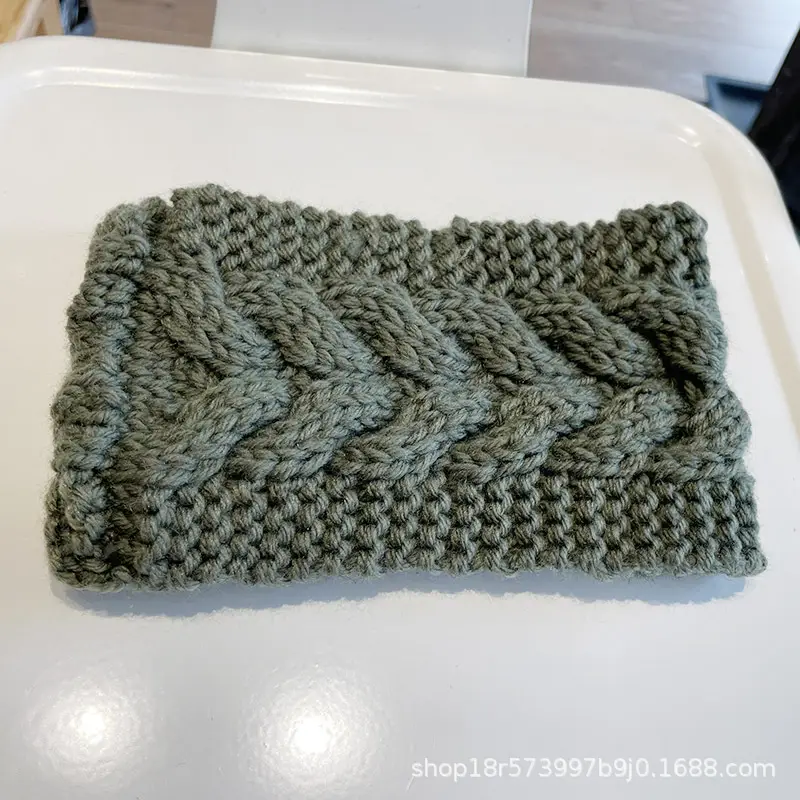 New Korean Twist Knitted Wool Hair Band for Women