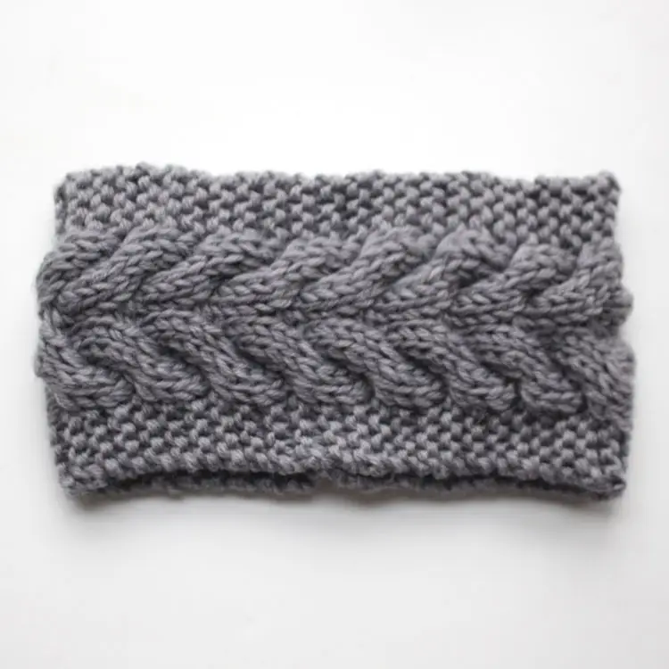 New Korean Twist Knitted Wool Hair Band for Women
