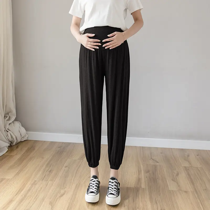 Maternity Leggings Modal Spring Summer Harem Shrinking Pants - Image 5