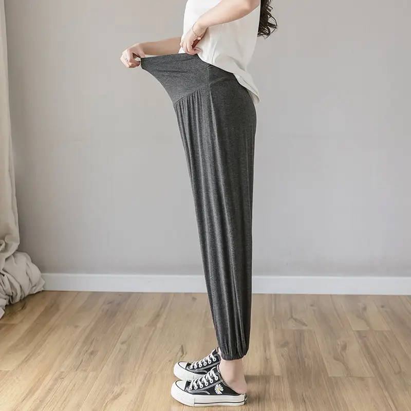 Maternity Leggings Modal Spring Summer Harem Shrinking Pants - Image 6