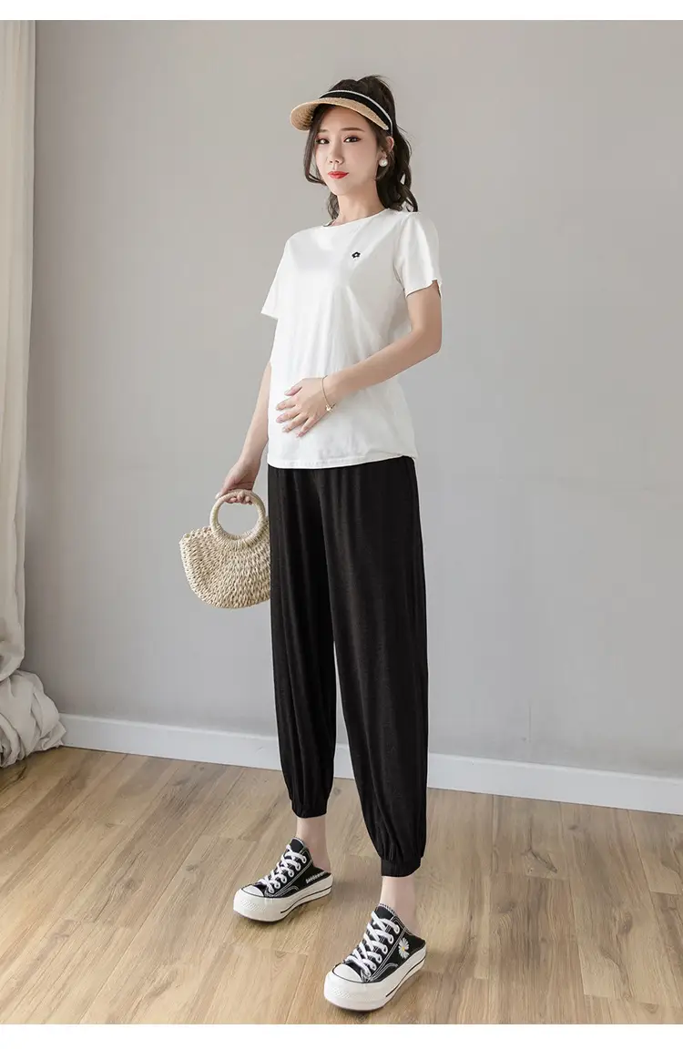 Maternity Leggings Modal Spring Summer Harem Shrinking Pants — feature 14