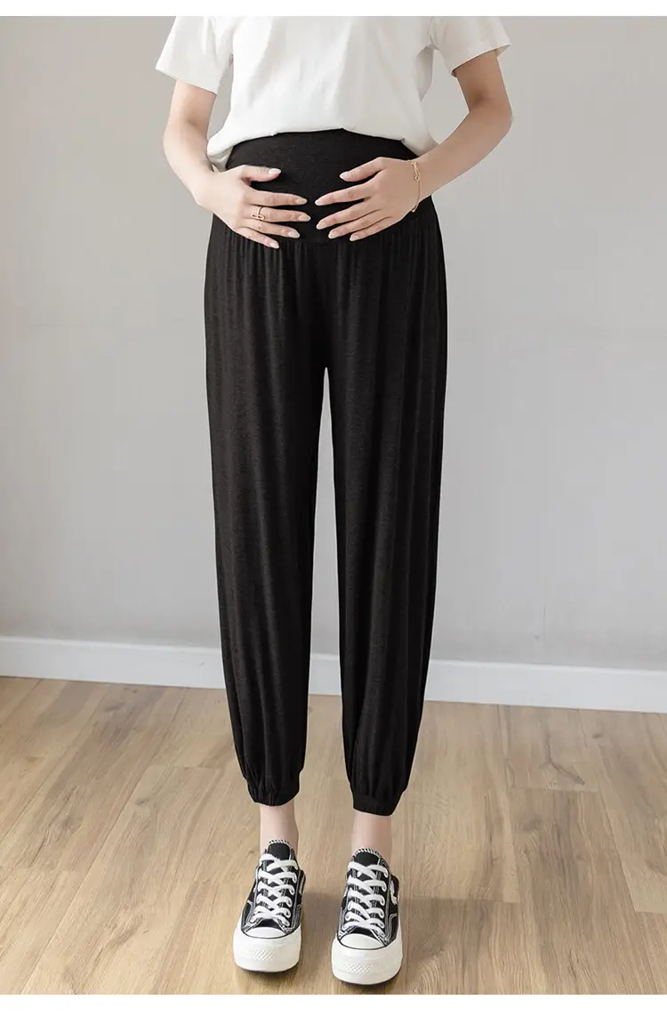 Maternity Leggings Modal Spring Summer Harem Shrinking Pants — feature 17