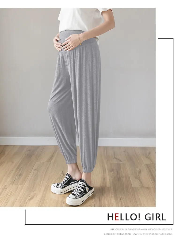 Maternity Leggings Modal Spring Summer Harem Shrinking Pants — feature 18