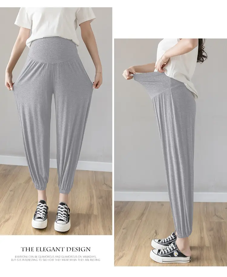 Maternity Leggings Modal Spring Summer Harem Shrinking Pants — feature 19