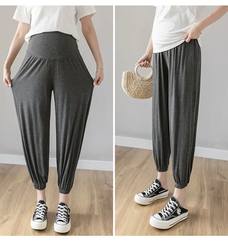 Maternity Leggings Modal Spring Summer Harem Shrinking Pants — feature 24