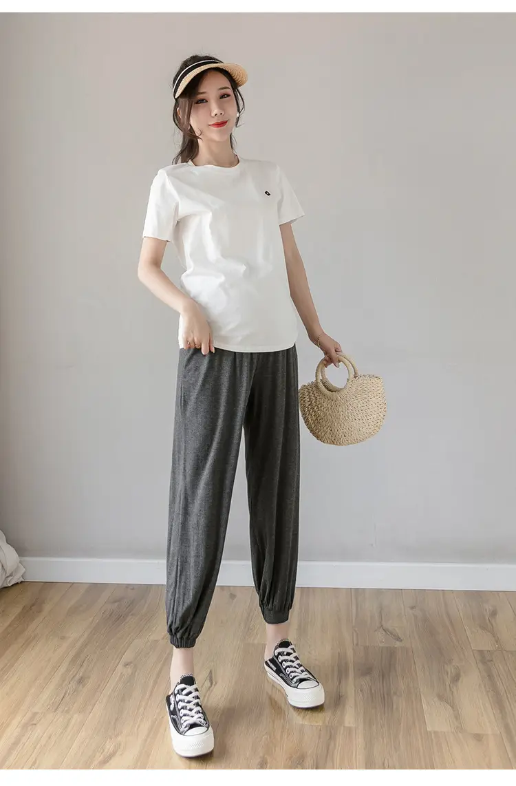 Maternity Leggings Modal Spring Summer Harem Shrinking Pants — feature 25