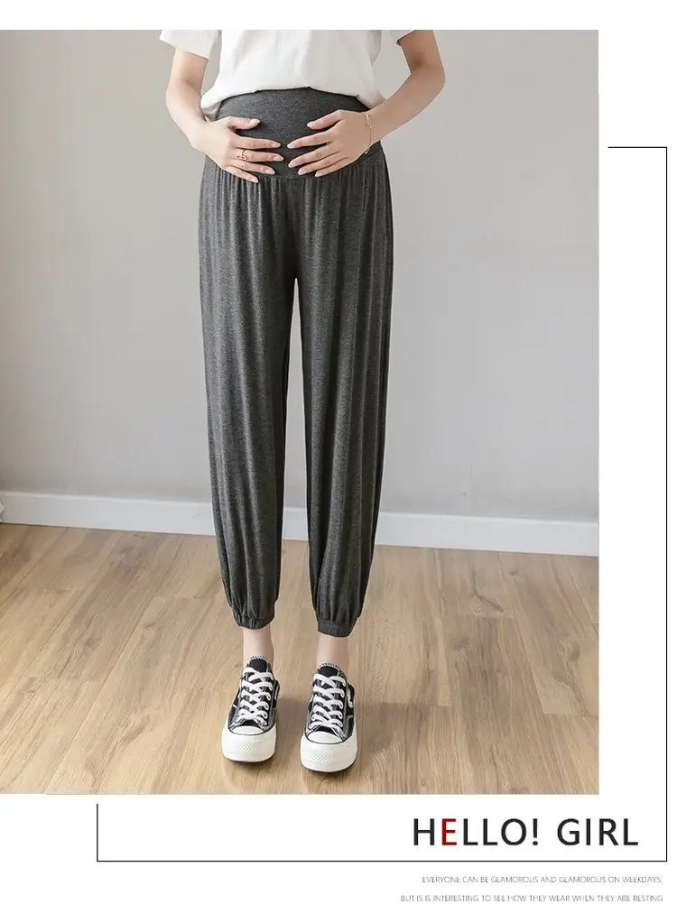 Maternity Leggings Modal Spring Summer Harem Shrinking Pants — feature 26