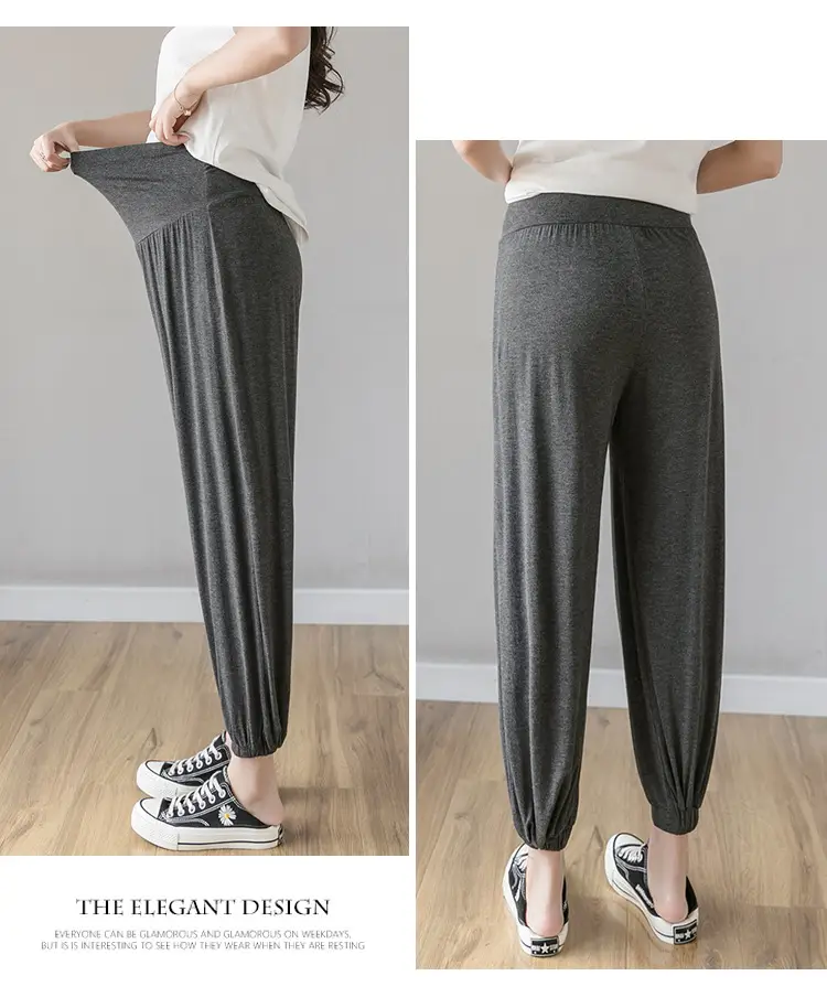 Maternity Leggings Modal Spring Summer Harem Shrinking Pants — feature 27