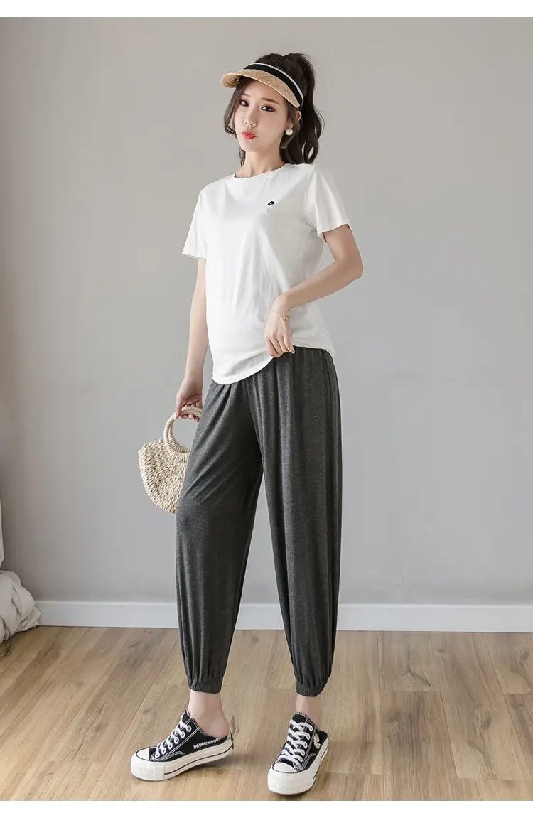 Maternity Leggings Modal Spring Summer Harem Shrinking Pants — feature 28