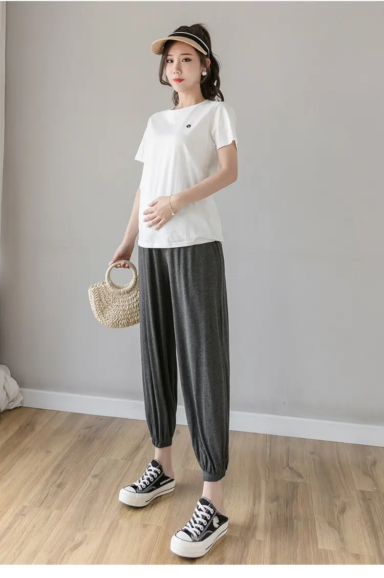 Maternity Leggings Modal Spring Summer Harem Shrinking Pants — feature 29