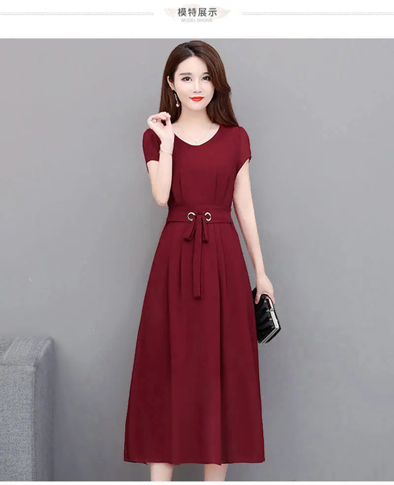 Black Belted Long Sleeve Dress for Women Large — feature 7
