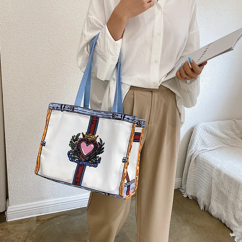 Korean Style Clear Canvas Bucket Bag 2025 - Image 4