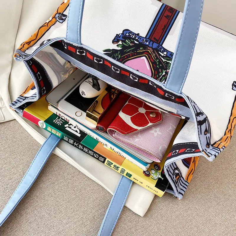 Korean Style Clear Canvas Bucket Bag 2025 - Image 5
