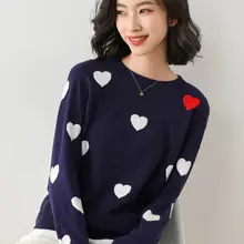 Women Long Sleeve Knit Sweater V Neck Plus Size — feature 11