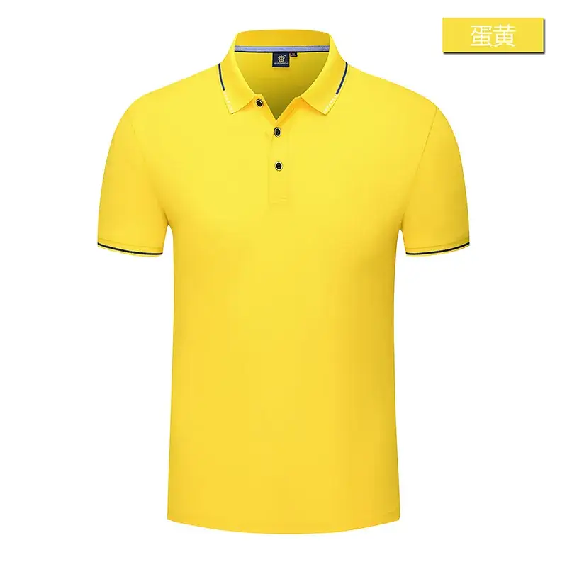 Men Light Blue Silk Cotton Polo T-Shirt Short Sleeve