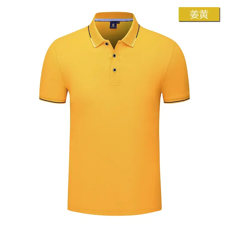 Men Light Blue Silk Cotton Polo T-Shirt Short Sleeve