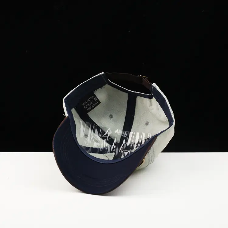 Men's Wash Denim Sun Hat Navy Spring Summer - Image 9