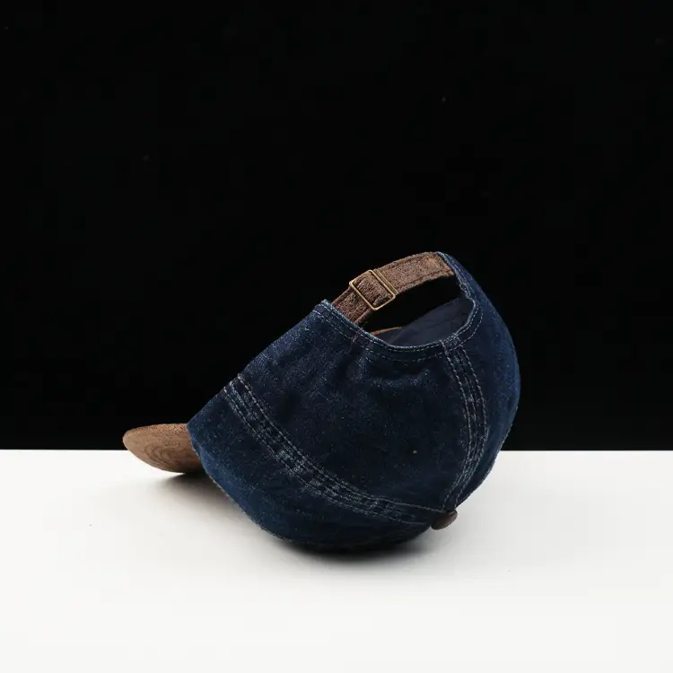 Men's Wash Denim Sun Hat Navy Spring Summer — feature 5