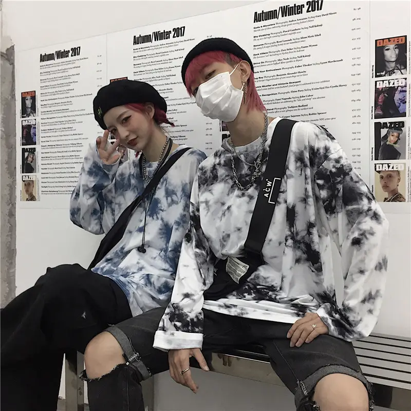 Korean Style Tie-Dye T-Shirt for Men