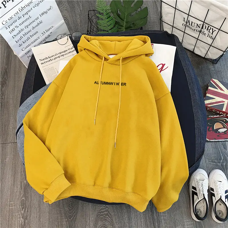 Black Fleece Hoodie for Women Long Sleeve Casual Wear — feature 10