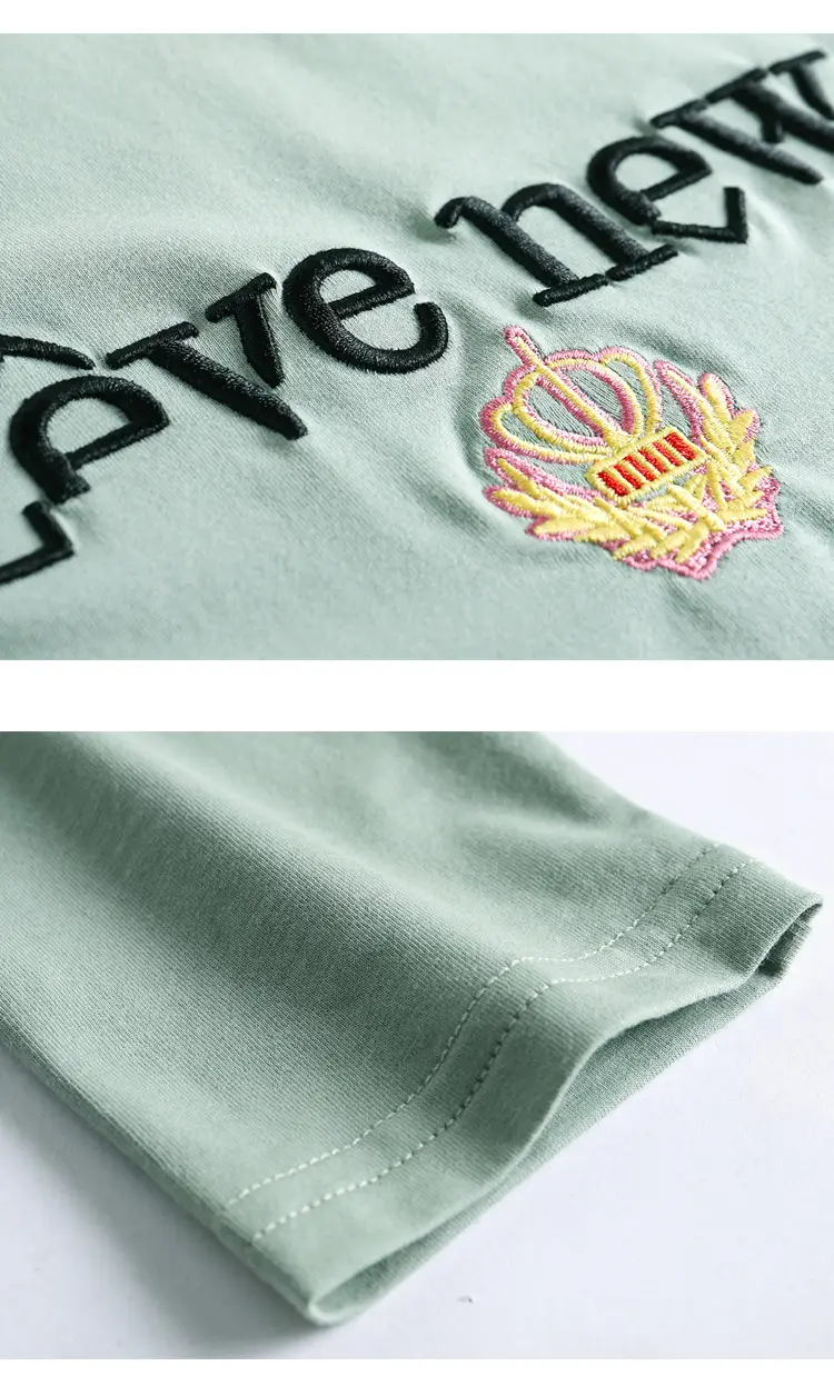 Women Cotton Round Neck Long Sleeve Shirt Black Embroidery — feature 44