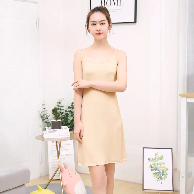 Women's White Camisole Dress with Petticoat Long Sleeve - Image 14