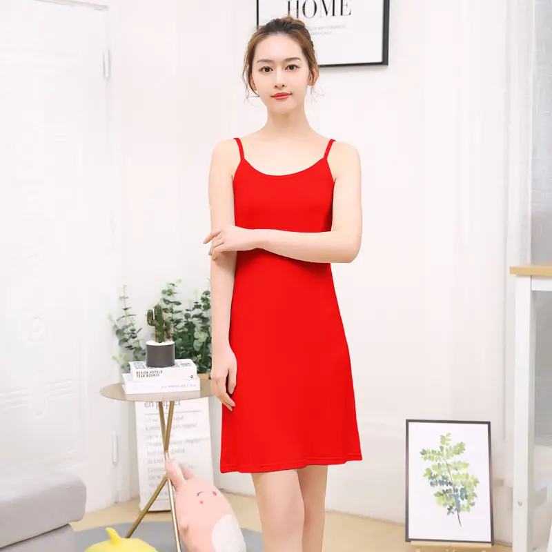 Women's White Camisole Dress with Petticoat Long Sleeve - Image 9