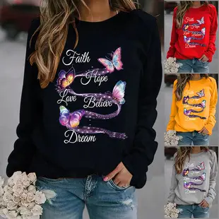Women Pink Leopard Heart Crewneck Sweatshirt — feature 13