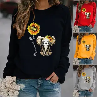 Women Pink Leopard Heart Crewneck Sweatshirt — feature 7