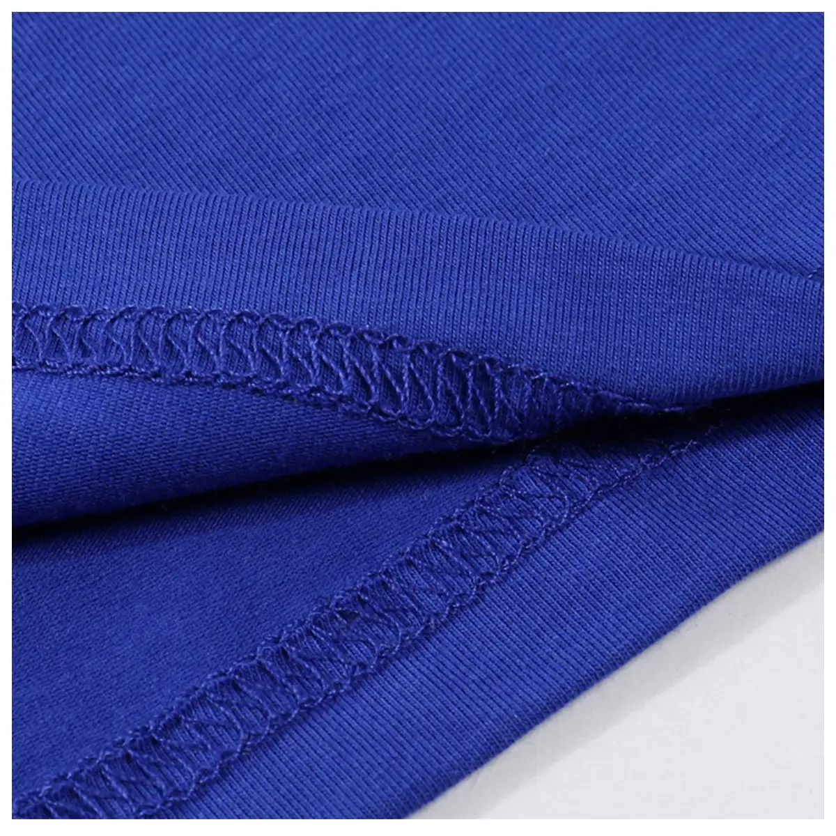 Men Red Ice Silk Cotton T-Shirt Short Sleeve Stretchy - Image 15