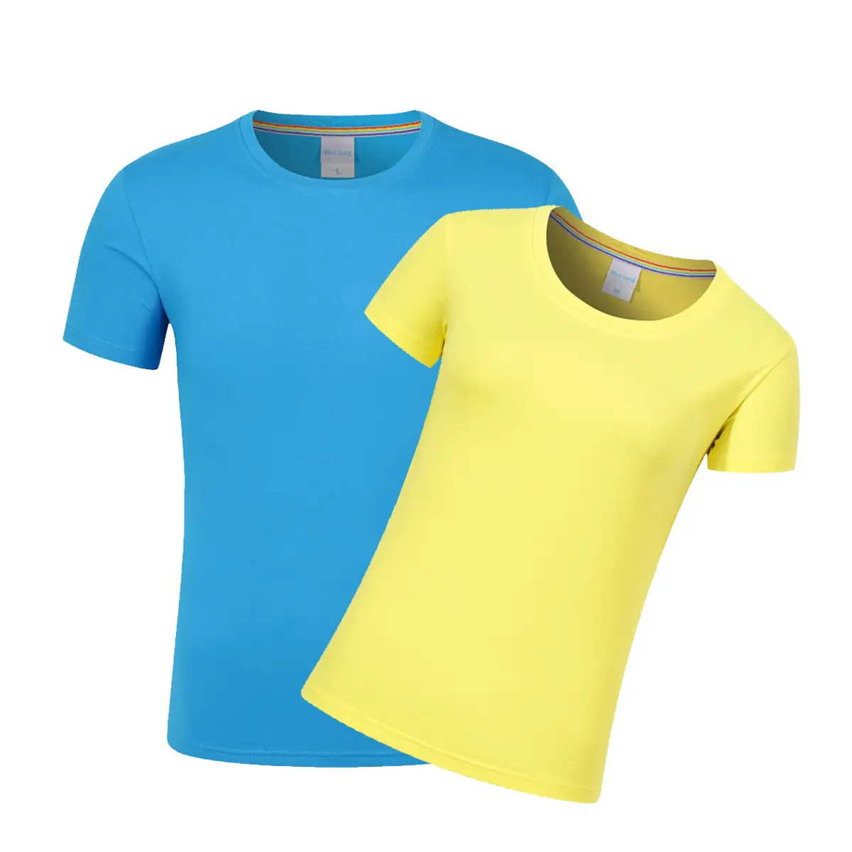 Men Red Ice Silk Cotton T-Shirt Short Sleeve Stretchy - Image 16