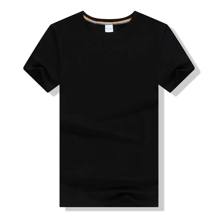 Men Red Ice Silk Cotton T-Shirt Short Sleeve Stretchy - Image 4