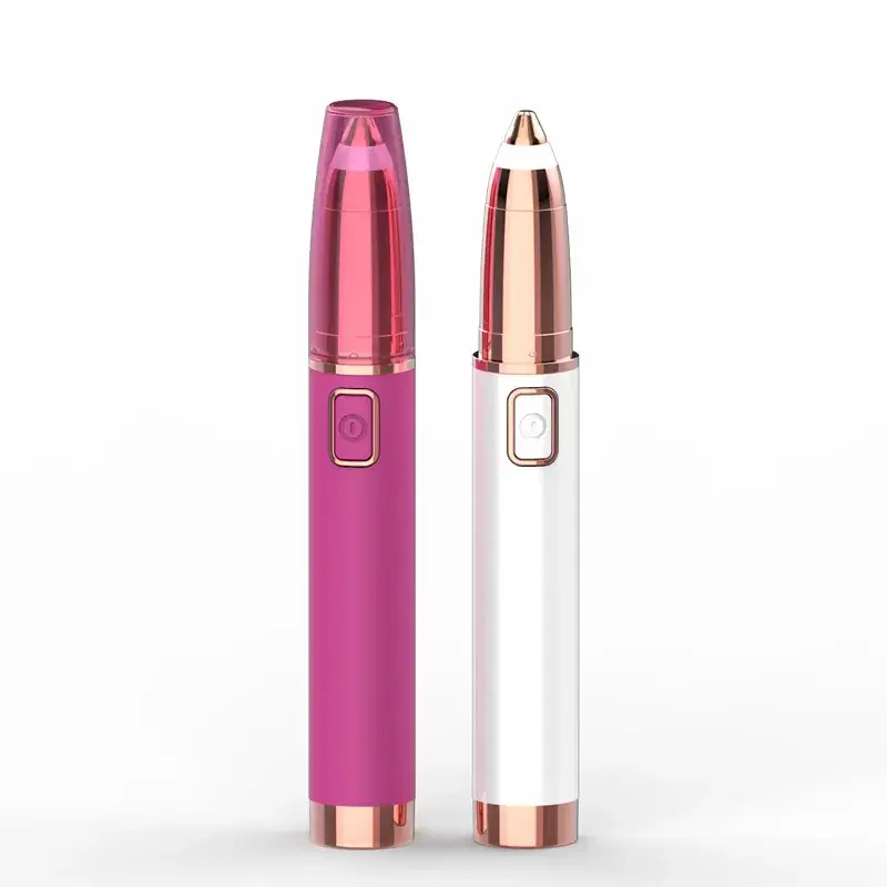 Electric Eyebrow Trimmer for Women Pink Rose Gold - Image 9