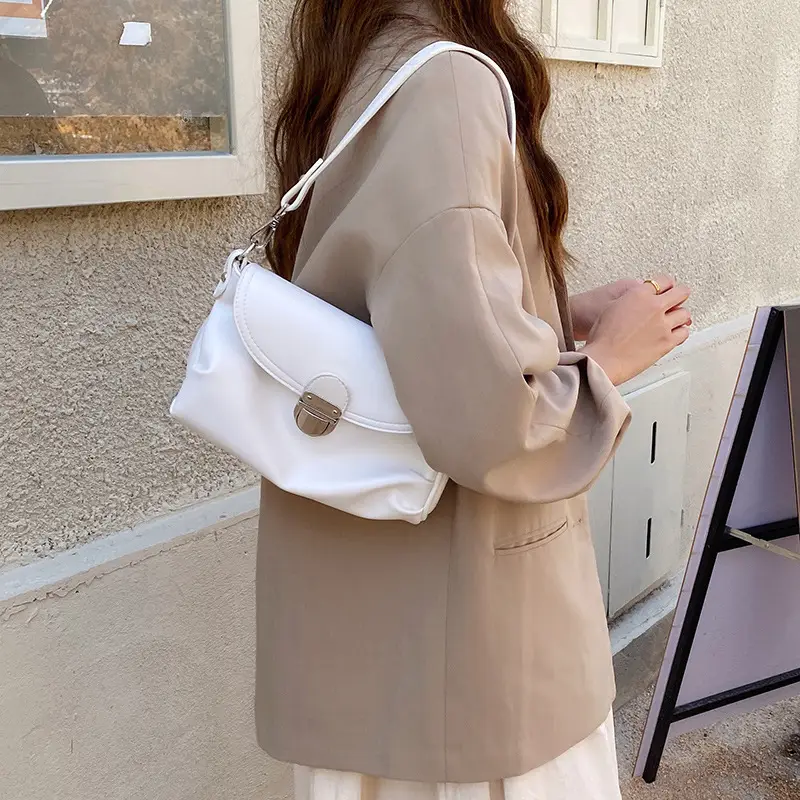 White Vintage Crossbody Bag for Women 2026 - Image 6