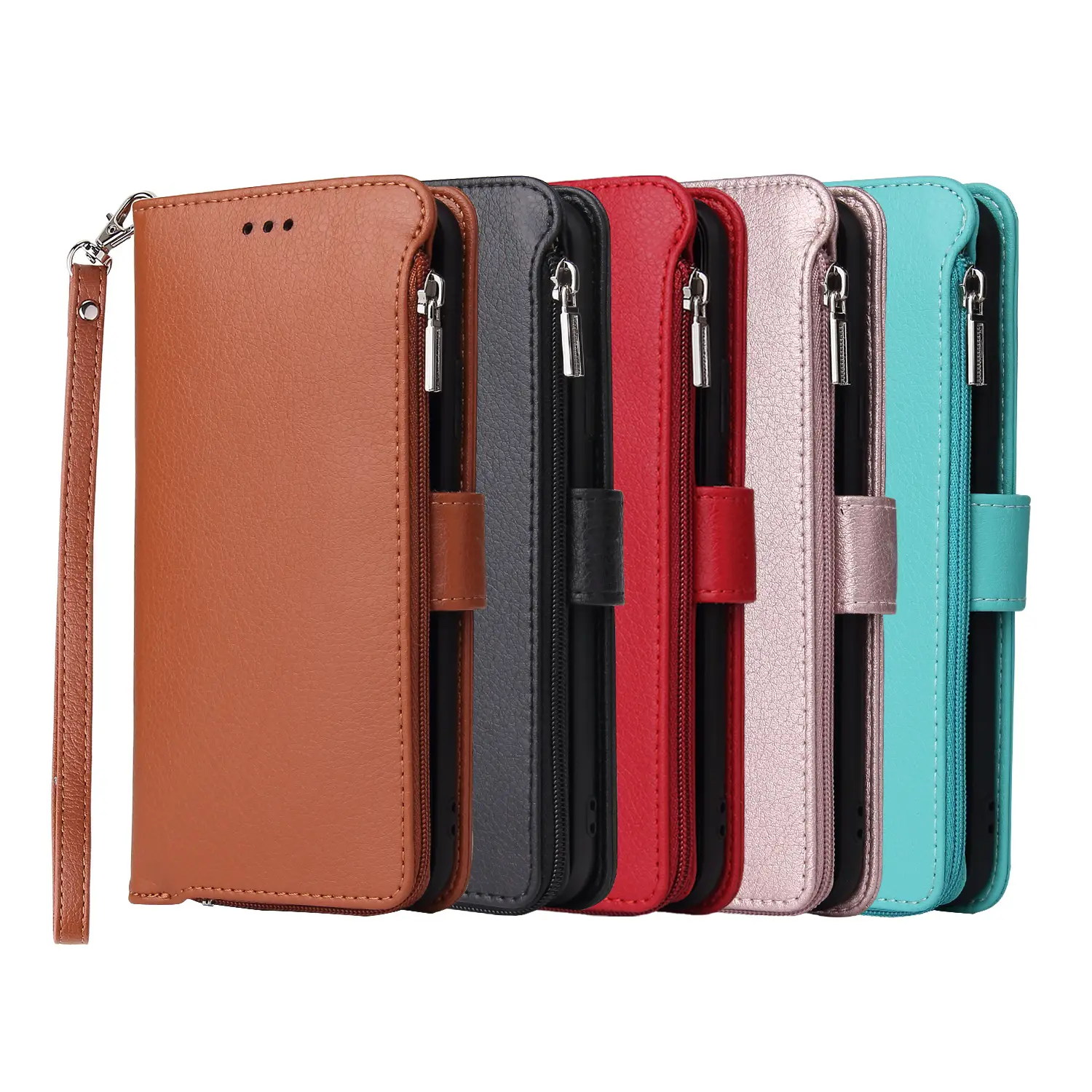 Pink Leather 3-Diagonal iPhone X Protective Case - Image 7