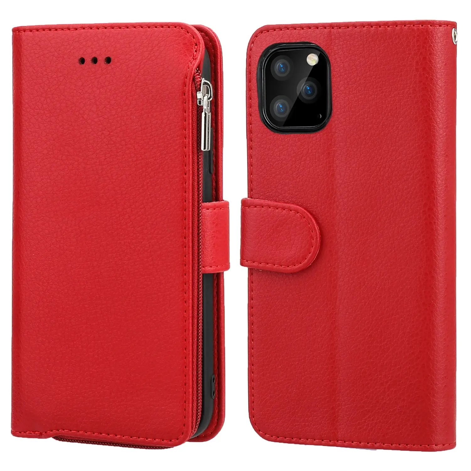 Pink Leather 3-Diagonal iPhone X Protective Case - Image 8