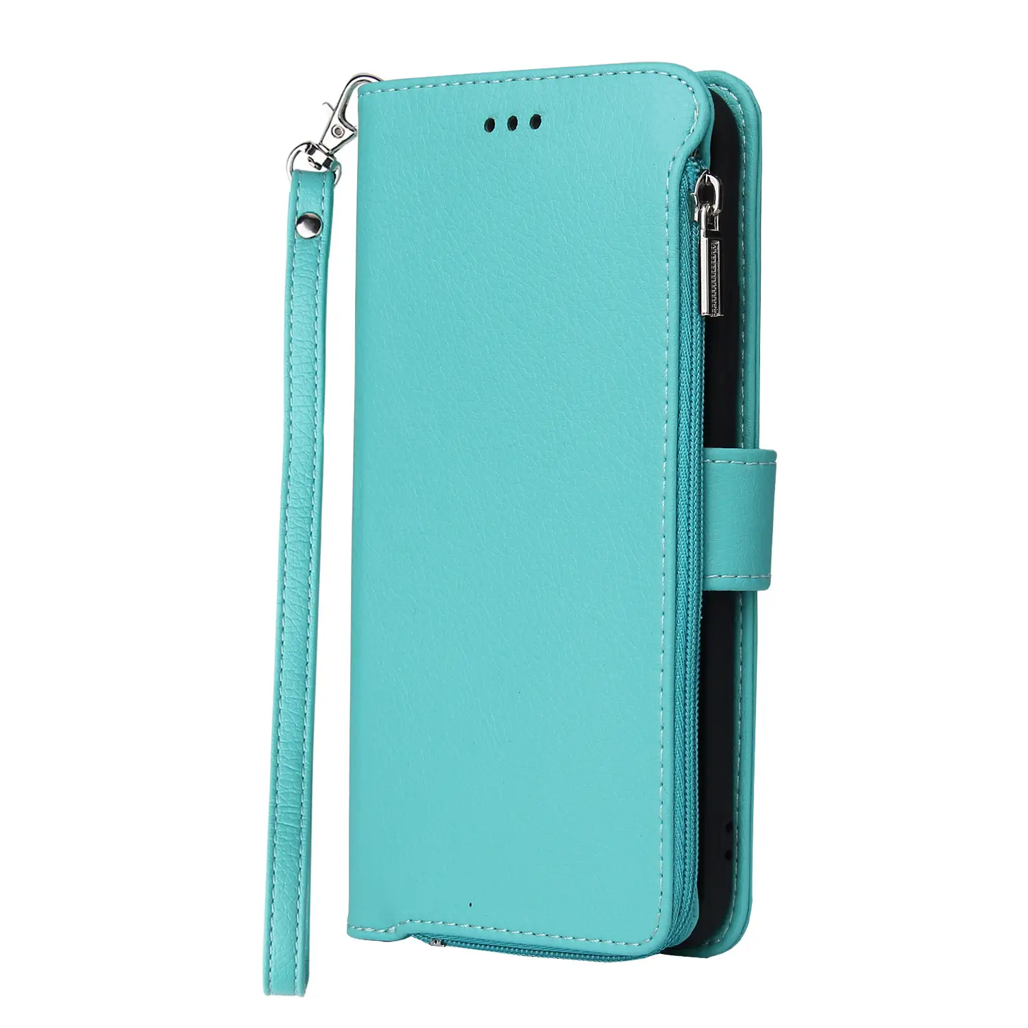 Pink Leather 3-Diagonal iPhone X Protective Case - Image 4
