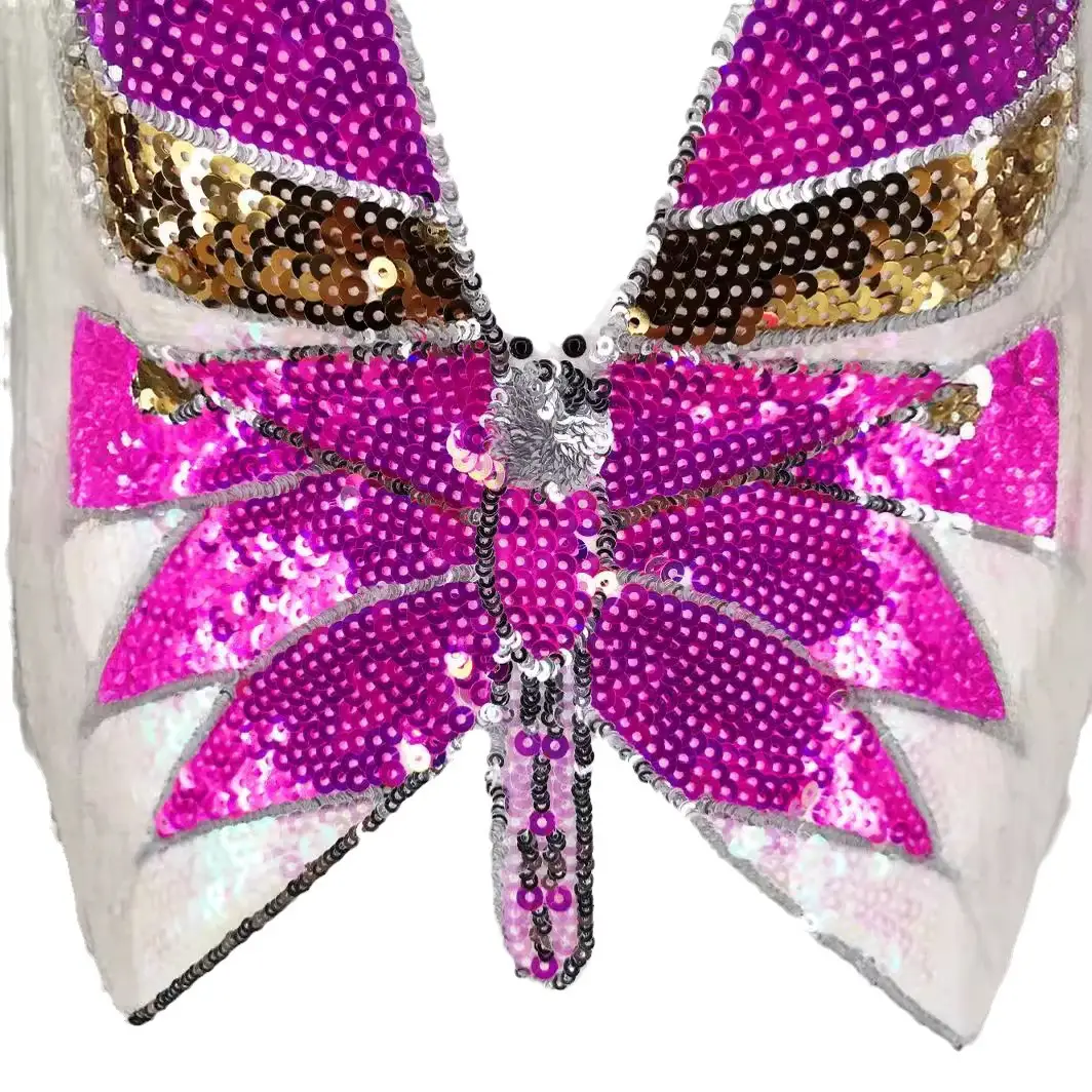 Sexy Butterfly Sequin Vest Top for Women - Image 7