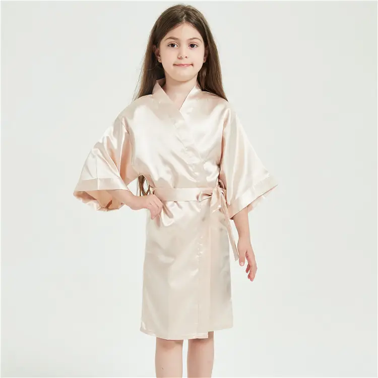 Children's Silk Nightgown Solid Color - Image 16