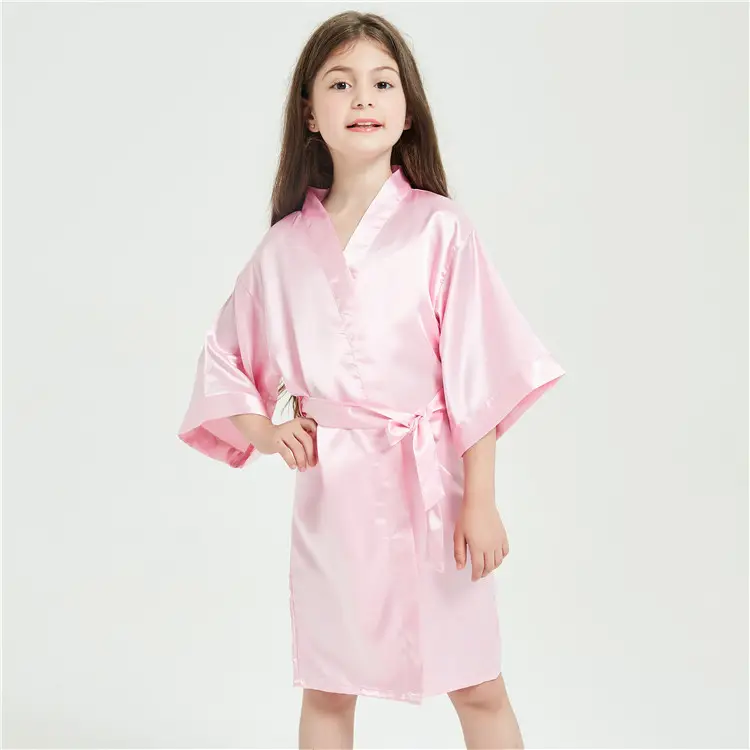Children's Silk Nightgown Solid Color - Image 12