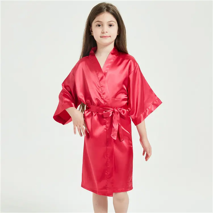 Children's Silk Nightgown Solid Color - Image 6