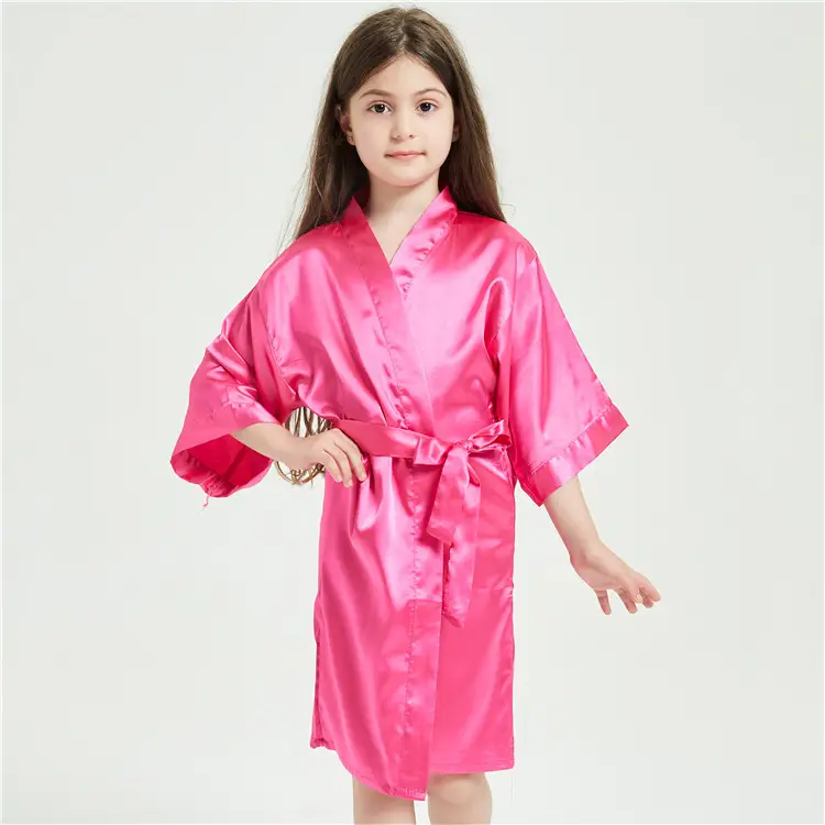 Children's Silk Nightgown Solid Color - Image 8