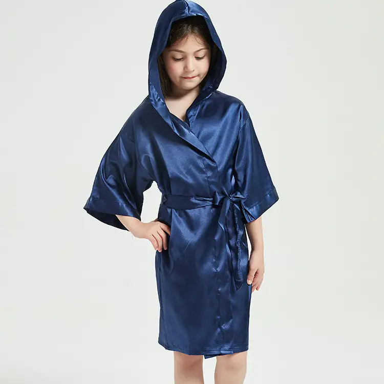 Children's Red Hooded Bathrobe with Hood - Image 4