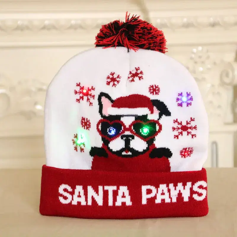 New Cross-Border Christmas Knitted Wool Hats for Adults & Kids - Image 10