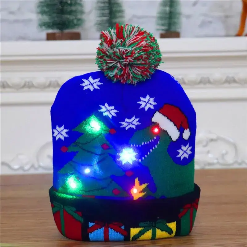 New Cross-Border Christmas Knitted Wool Hats for Adults & Kids - Image 13